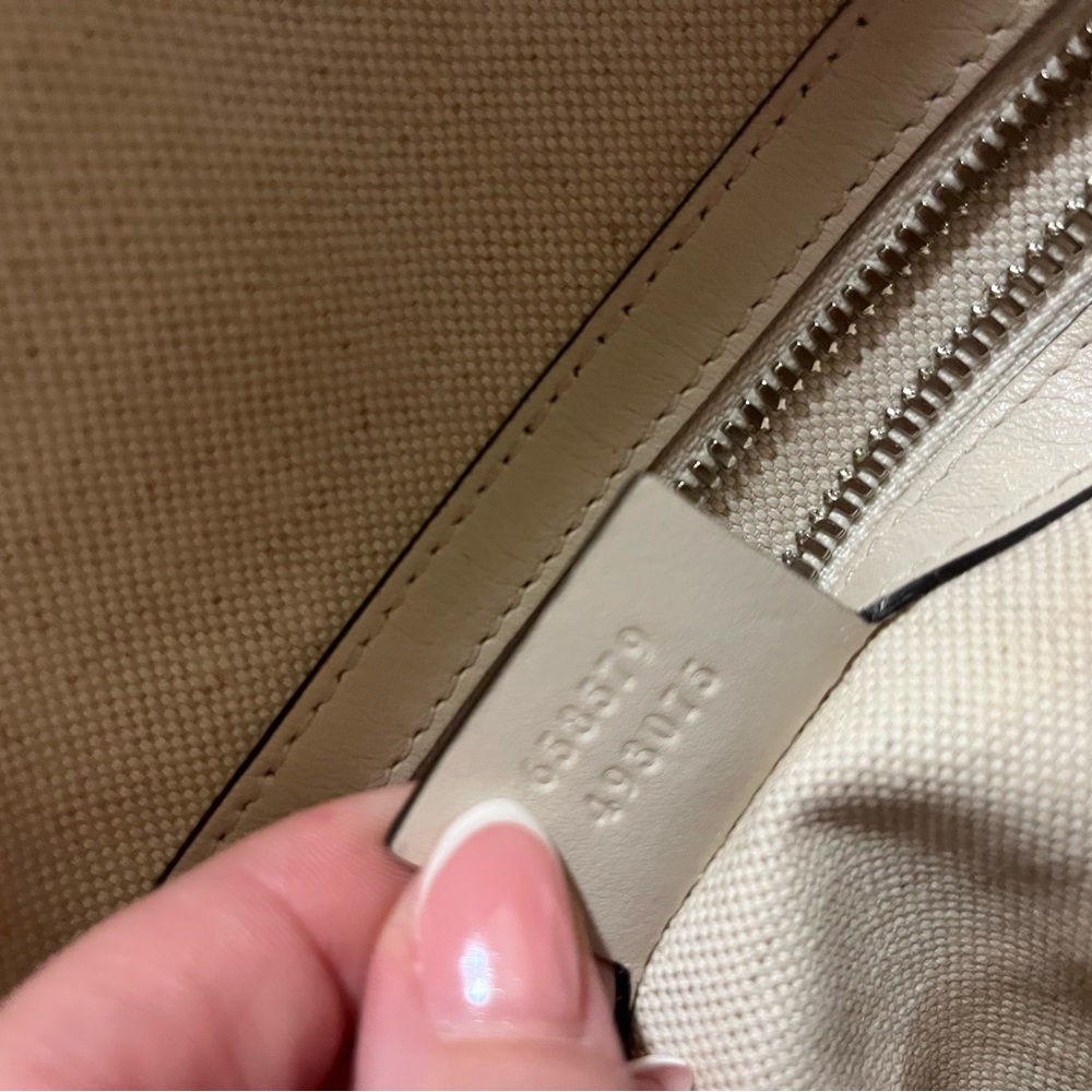 Gucci Ivory Embossed Backpack - Picture 12 of 16